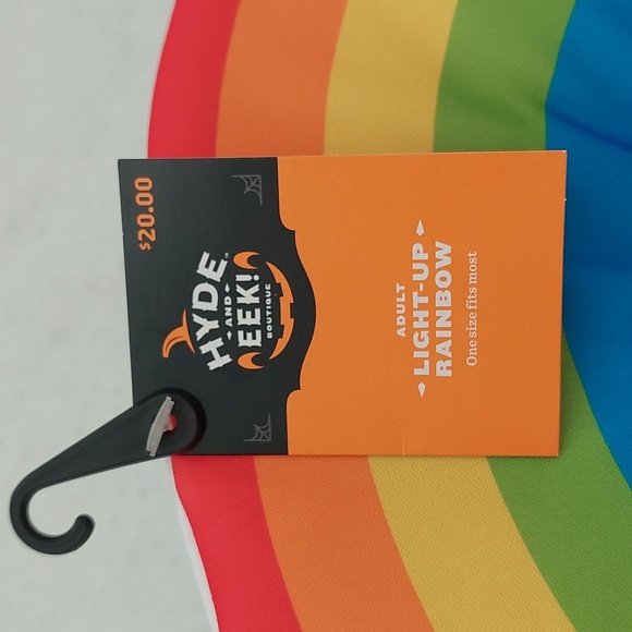 HYDE & EEK! Adult Light-up RAINBOW Full Head Costume Mask NWT - Picture 5 of 7